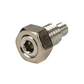 Переходник с наружной резьбой цилиндра: нержавеющая сталь, резьба M8 x 1,25, для цилиндров 20 мм серии H (PN# HMA-20M)