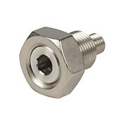 Переходник с наружной резьбой цилиндра: нержавеющая сталь, резьба M18 x 1,5, для цилиндров 63 мм серии H (PN# HMA-63M)