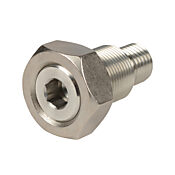 Переходник с наружной резьбой цилиндра: нержавеющая сталь, резьба M22 x 1,5, для цилиндров 80 мм серии H (PN# HMA-80M)