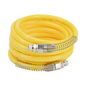 Pneumatic Coiled Hose: .47in outside diameter, 3/8in inside diameter (PN# HN38C14-12YEL)