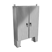 Корпус: 60 x 48 x 12 дюймов, напольное крепление, нержавеющая сталь 304 (PN# HN4FM604812SS)