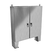 Корпус: 60 x 60 x 12 дюймов, напольное крепление, нержавеющая сталь 304 (PN# HN4FM606012SS)