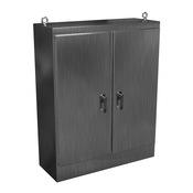 Enclosure: 60 x 48 x 18in, freestanding, 304 stainless steel (PN# HN4FS604818SS)