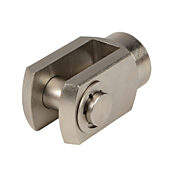 Вилка штока цилиндра: сталь с покрытием, резьба M10 X 1,25, для цилиндров 25 мм серии H (PN# HRC-25M)