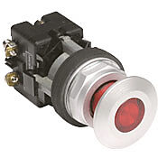Кнопка 30 мм: нажмите для блокировки, потяните для сброса, красная (PN# HT8FBRF3)