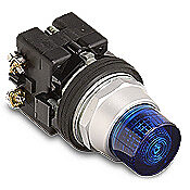 Кнопка 30 мм: без фиксации, синяя (PN# HT8GBBV7)