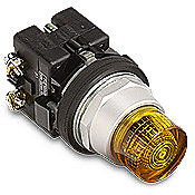 Кнопка 30 мм: без фиксации, желтая (PN# HT8GBYV3)