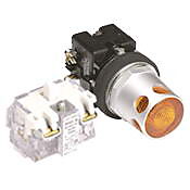 Кнопка 30 мм: без фиксации, желтая (PN# HT8GDAAV3)