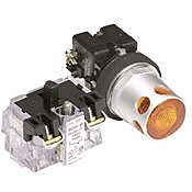 Кнопка 30 мм: без фиксации, желтая (PN# HT8GDABV3)