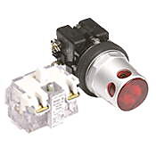 Кнопка 30 мм: без фиксации, красная (PN# HT8GDRAV3)