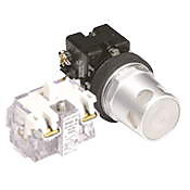 Кнопка 30 мм: без фиксации, белая (PN# HT8GDWAV3)