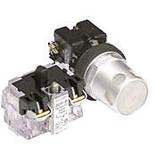 Кнопка 30 мм: без фиксации, белая (PN# HT8GDWBV3)