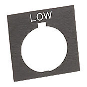 Табличка с легендой: «НИЗКИЙ» (PN # HT8SP22)