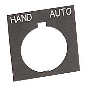 Табличка с легендой: «HAND AUTO» (PN # HT8SP39)