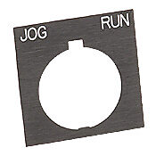 Табличка с легендой: 'JOG RUN' (PN # HT8SP41)