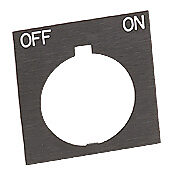 Табличка с легендой: «ВЫКЛ. ВКЛ.» (PN # HT8SP42)
