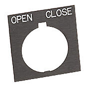 Табличка с легендой: «ОТКРЫТЬ ЗАКРЫТЬ» (PN# HT8SP43)