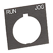 Табличка с легендой: «RUN JOG» (PN # HT8SP44)