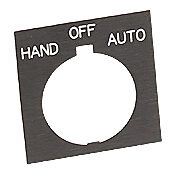 Табличка с легендой: «HAND OFF AUTO» (PN # HT8SP51)