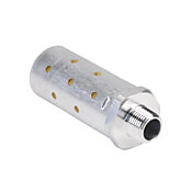 Глушитель выхлопа: алюминий, цилиндрический, Cv=4,9 (PN# HVM-38N-H)