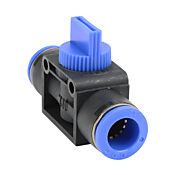 Пневматический быстроразъемный фитинг: 2 шт/уп, штуцерный прямой ручной клапан (PN# HVU12M)