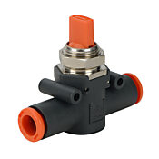 Пневматический быстроразъемный фитинг: встроенный ручной запорный клапан (PN# HVU516-3)