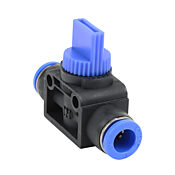 Пневматический быстроразъемный фитинг: 2 шт/уп, штуцерный прямой ручной клапан (PN# HVU8M)