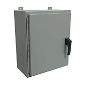 Корпус: 24 x 20 x 10 дюймов, настенное крепление, углеродистая сталь (PN# HW242010GYHK)