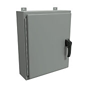 Корпус: 24 x 20 x 6 дюймов, настенное крепление, углеродистая сталь (PN# HW24206GYHK)