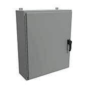 Корпус: 36 x 30 x 10 дюймов, настенное крепление, углеродистая сталь (PN# HW363010GYHK)