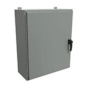 Корпус: 36 x 30 x 12 дюймов, настенное крепление, углеродистая сталь (PN# HW363012GYHK)