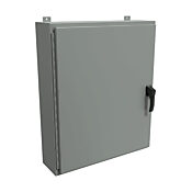 Корпус: 36 x 30 x 8 дюймов, настенное крепление, углеродистая сталь (PN# HW36308GYHK)