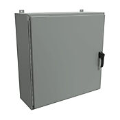 Корпус: 36 x 36 x 12 дюймов, настенное крепление, углеродистая сталь (PN# HW363612GYHK)