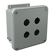 Корпус кнопки: 6 x 4 x 4 дюйма, настенное крепление, полиэстер, армированный стекловолокном (PN# HW-N4X4PBW)