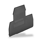 Торцевая крышка клеммной колодки: 10 шт/уп, для клеммных колодок серии KN-D10 или KN-D12 (PN# KN-ECDBLK)