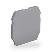 Торцевая крышка клеммной колодки: 10 шт/уп, для клеммных колодок серии KN-M12 или KN-M10 (PN# KN-ECMGRY-10)