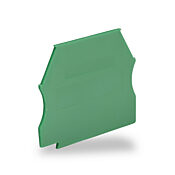 Торцевая крышка клеммной колодки: 10 шт/уп, для клеммных колодок серий от KN-T12 до KN-T6 (PN# KN-ECT6GRN)