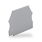 Торцевая крышка клеммной колодки: 25 шт/уп, для клеммных колодок серии KN-T12–KN-T6 (PN# KN-ECT6GRY-25)