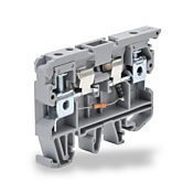 Клеммная колодка с винтовой защитой цепи: 25 шт/уп, серые, 26-8 AWG (PN# KN-F10L110AC)