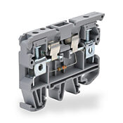 Клеммная колодка с винтовой защитой цепи: 10 шт/уп, серые, 26-8 AWG (PN# KN-F10L110DC-10)