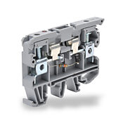 Клеммная колодка с винтовой защитой цепи: 25 шт/уп, серые, 26-8 AWG (PN# KN-F10L220AC)