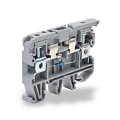 Клеммная колодка с винтовой защитой цепи: 25 шт/уп, серые, 26-8 AWG (PN# KN-F10L220DC)