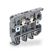 Клеммная колодка с винтовой защитой цепи: 10 шт/уп, серые, 26-8 AWG (PN# KN-F10L220DC-10)