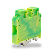 Клеммная колодка с винтовым заземлением: 50 шт/уп, зеленый и желтый, 12-4 AWG (PN# KN-G4)