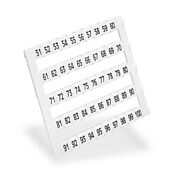 Маркировочная бирка: пронумерована 51-100 (по 5 каждого номера) (PN# KN-L5-51-100-250)