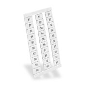 Маркировочная бирка: пронумерована 51-60 (по 25 каждого номера) (PN# KN-L6P5-51-60-250)