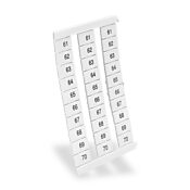 Маркировочная бирка: пронумерована 61-70 (по 25 каждого номера) (PN# KN-L6P5-61-70-250)