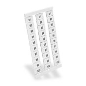 Маркировочная бирка: пронумерована 91-100 (по 25 каждого номера) (PN# KN-L6P5-91-100-250)