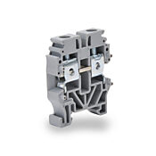 Винтовая мини-одноуровневая проходная клеммная колодка: 100 шт/уп, серые, 26-10 AWG (PN# KN-M10GRY)