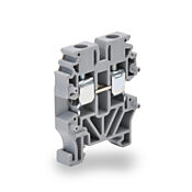 Винтовая мини-одноуровневая проходная клеммная колодка: 100 шт/уп, серые, 26-12 AWG (PN# KN-M12GRY)